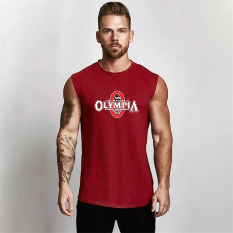 New Workout Running Training Mens Tank Top Gym Brand Casual Clothing Bodybuilding Fitness Singlets Fashion Sleeveless Undershirt