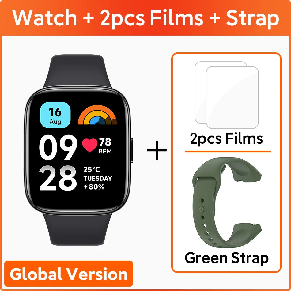 Xiaomi Redmi Watch 3 Active Global Version Smartwatch 1.83'' LCD Display Bluetooth Phone Call 12 Days Battery Blood Oxygen 5ATM