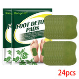 60/12PCS Detox Foot Patches Pads Natural Herbal Wormwood Artemisia Argyi Feet Body Toxins Cleansing Relieve Stress Help Sleeping