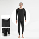 Men'S Autumn And Winter Sets Of Double-Sided Frosted Thermal Clothing Two-Piece Set Mens Round Neck Thermal Underwear Suit