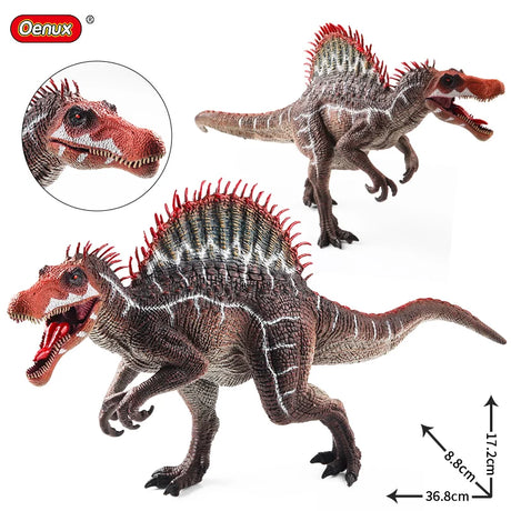 Oenux New 34x8x18cm Jurassic Indominus Rex Action Figures Open Mouth Savage Tyrannosaurus Dinossauro World Animals Model Kid Toy