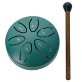 Mini Steel Tongue Drum 3 Inch 6 Notes Hollow Drum Music Drum Ethereal Drum Yoga Meditation Drum Percussion Instruments Kits