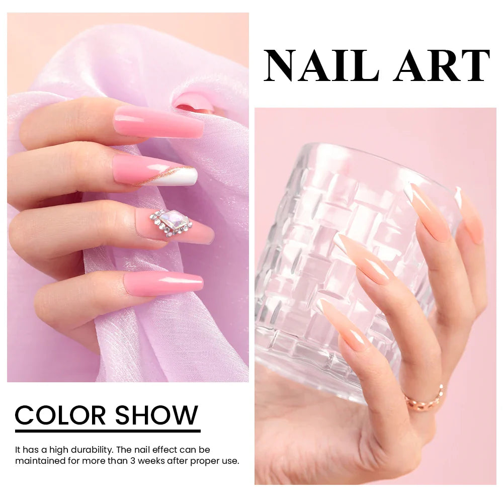 Phoenixy Soak Off Nail Gel Polish With Lamp Poly Nail Gel Extension Kit Nail Art DIY Tools Decoration Manicure Starter Set