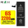 High Capacity Battery For iPhone 4 4S 5 5S 5C SE 2020 6 6S 7 8 SE2 Plus X XR XS 11 Pro Max Mobile Phone Pack New 0 Cycle Seal