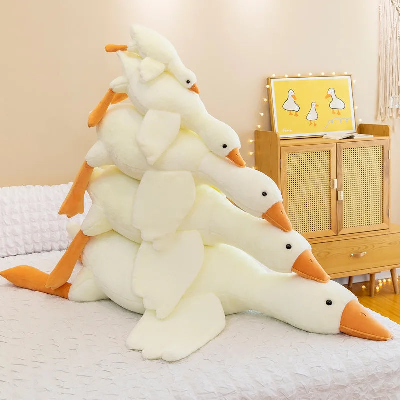 50/90/130CM Funny Joy Hot Goose Plush Stuffed Soft Duck Sleeping Pillow Sofa Cushion Kids Girlfriend Birthday Gift