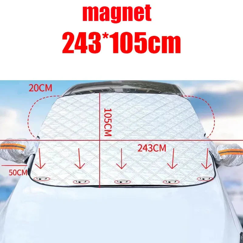 Magnetic Car Snow Ice Protector Window Windshield Sun Shade Front Rear Windshield Block Cover Visor Auto Exterior Accessories