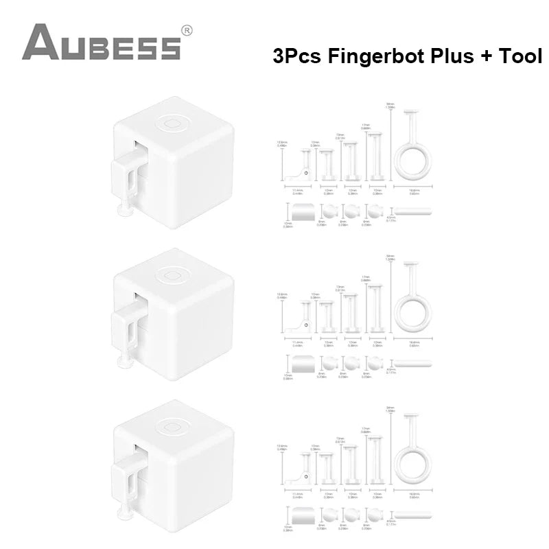 AUBESS Tuya Zigbee Fingerbot Plus Smart Switch Button Pusher Smart Home Timer Smart Life Voice Control Alexa Google Home Alice