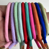 20PCS Stylish Women Elastic Hair Rubber Bands Bracelet Weaving Nylon Hairband For DIY Making Hair Tie Bracelet Accessories