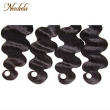 Nadula Body Wave Bundles With Closur 4x4 Closure With Bundles Indian Hair Bundles With Closure Free Part Middle Part/Three Part