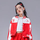 Hip Hop Clothing Girls Baseball Jacket Boys Streetwear Coat Street Dance Pants Kids Stage Costumes Children Jazz Clothes Sets