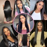 Bone Straight Hair Bundles Salon Natural Hair Extensions Fake Fibers Super Long Synthetic Yaki Straight Hair Weaving Full to End