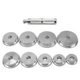 Universal Bearing Installer And Seal Bushing Driver Install Set Accessory Parts For Automotive Wheel Bearings Press Kit 10 PCS