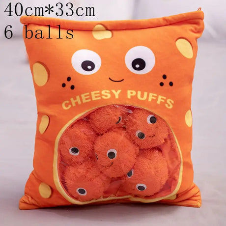 New Kawaii Animal Balls Pudding Candy Bag Pillow Plush Stuffed Mini Doll of Donut Boba Milk Tea Bat Newt Cat Nap Plushie