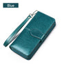 2024 Classic 100% Genuine Leather Fashion Women's Wallet Female Clutch Purse Long Wallet Women's Purses Money Bag Coin Purse