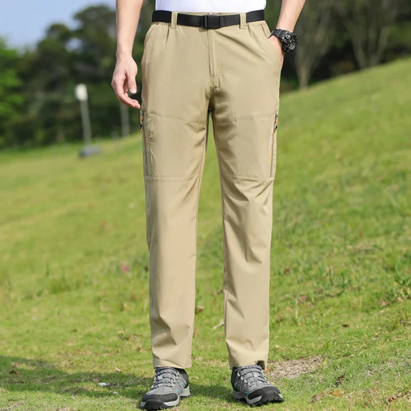 7XL Mens Summer Lightweight Tactical Hiking Pants Outdoor Multi-pocket Stretch Casual Ripstop Quick-drying Golf Safari Work Pant