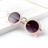 Children s Cute Glasses Retro Fashion Round Lenses Shatter Resistant Plastic Casual Sunglasses