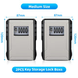 Elecpow New 4 Digits Password Key Box Metal Material Outdoor Waterproof Wall Mounted Lock Storage Box Anti Theft Key Safe Box