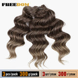 FREEDOM Deep Wavy Twist Crochet Hair 16 Inch Synthetic Curly Crochet Braids Hair High Temperature Fiber Braiding Hair Extensions