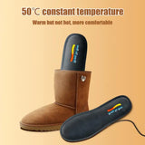 USB Heated Shoe Insoles Feet Warm Sock Pad Mat Electrically Heating Insoles Washable Warm Thermal Winter Insole Unisex 35-46