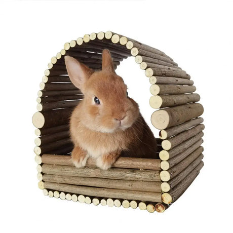 Small Animal Nest Shelter Rabbit House Teeth Grinding Safe Chinchilla Nest Hamster Hideout Habitat for Chipmunk