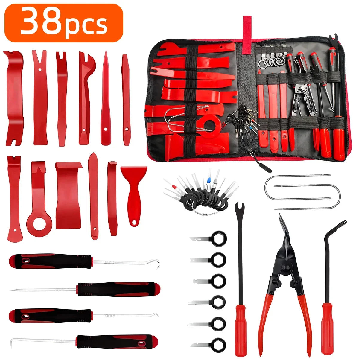 Car Tools Car Interior Disassembly Kit Panel Trim Removal Tool Car Plastic Dismantlers Hand Complete Case Tool