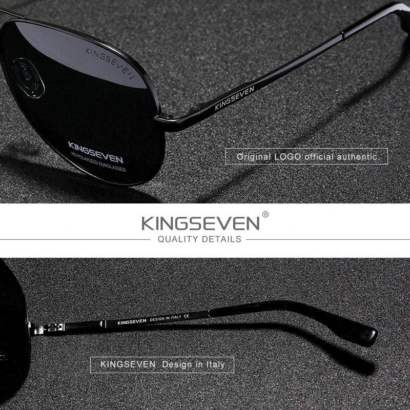 KINGSEVEN 2023 New Brand Men Aluminum Photochromic Sunglasses Polarized UV400 Lens Male Sun Glasses Women For Men‘s Eyewear 7735