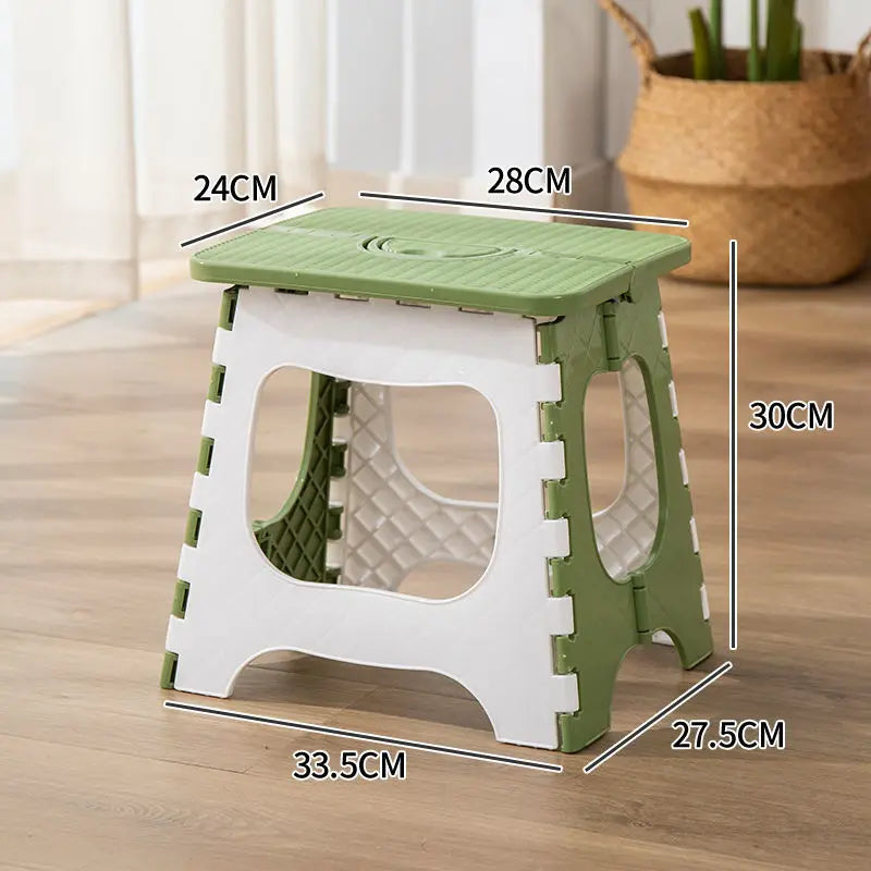 Thickened Plastic Folding Furniture Stool Portable Mini Outdoor Adult Children Chair Bench Train Maza Change Shoe Fishing Stool