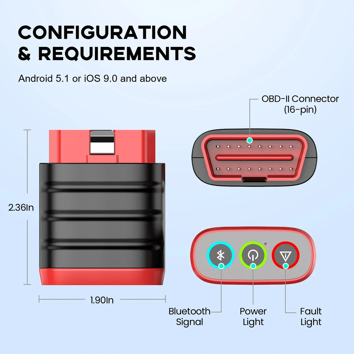 THINKCAR THINKDIAG Mini obd2 Bluetooth Scanner All Cars Full System Diagnose Lifetime Free Auto Diagnostic Tool Read/Clear Error