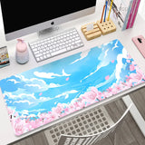 Kawaii Gaming Mouse Pad Large Mousepad Computer Game Keyboard Laptop Mouse Mat 400x900 Anime Desk Mats Play CS GO LOL Mause Pad