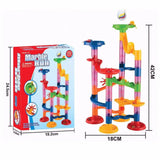 50pcs Marble Run Race Track Building Blocks Kids 3d Maze Ball Roll Toy Diy Educational Marble Run Race Coaster Set For Children