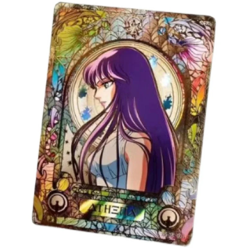 Original 2023 Saint Seiya Cards Anime Game Collection cardLimited Saori Kido SE BP Card  Rare Collection Card Children's Gifts T