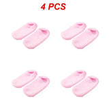 1~4PCS Reusable SPA Gel Socks Moisturizing Whitening Exfoliating Velvet Smooth Beauty Foot Care Silicone Socks Feet Care