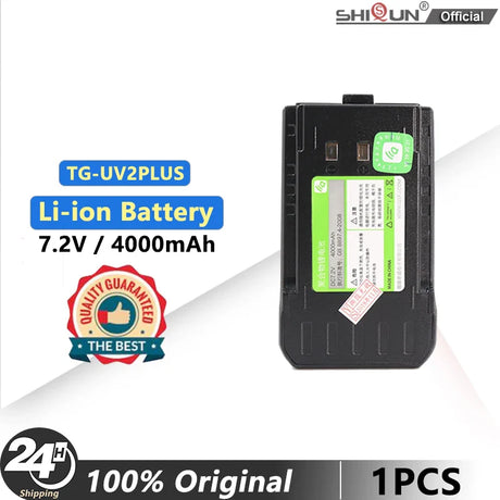 TG-UV2 PLUS Li-ion Battery QuanSheng Walkie Talkie DC 7.2V 4000mAh Replacement Battery Eliminator For Two Way Radio Accessories