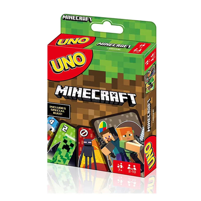 UNO NO MERCY Matching Card Game Minecraft Dragon Ball Z Multiplayer Family Party Boardgame Funny Friends Entertainment Poker