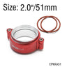 EPMAN HD Clamp System Assembly Exhaust V-band Clamp Anodized For 2.0",2.5",2.75",3.0" OD Turbo / Intercooler Pipe EPKKA