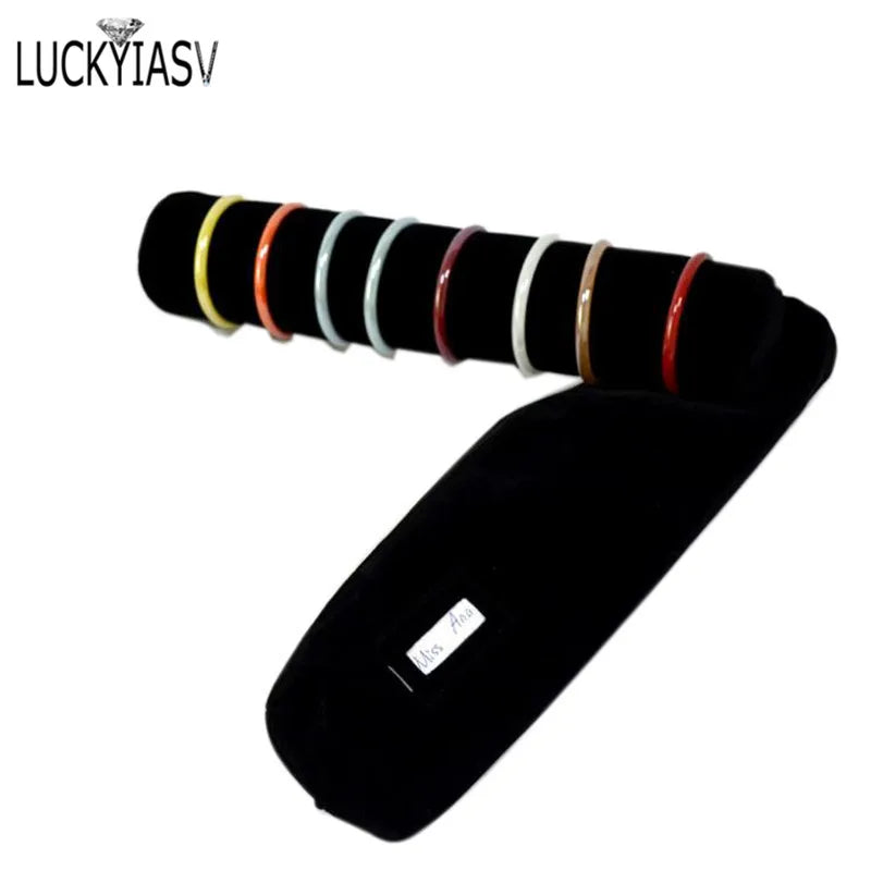 Fashion Black Velvet Zipper Jewelry Roll Bag for Jewellery Ring Earrings Organizer Storage Bag Portable Necklace Display Cases