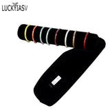 Fashion Black Velvet Zipper Jewelry Roll Bag for Jewellery Ring Earrings Organizer Storage Bag Portable Necklace Display Cases