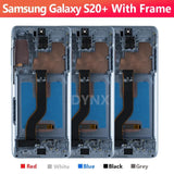 6.7" Screen For AMOLED S20 Plus With Frame For Samsung Galaxy S20+ G985 G985F LCD Display Digital Touch Screen Replacement