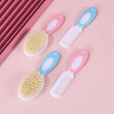 2pcs/let Baby Care Comb Set Anti-scratch Girl Hairbrush Newborn Hair Brush Infant Comb Head Massager Kids Comb