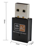 USB WiFi Adapter 600Mbps 2.4GHz 5GHz WiFi Antenna 802.11b/n/g/ac Dual Band Mini Wireless Computer Network Card Receiver