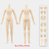 1/6 Doll Body 3 Colors Skin Give 6 Opponents 40 Moveable Joints 21cm Anime Girl Blyth Dolls Body Ob24 Bjd Boy Girl Diy Toys Gift