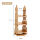 Children Small Bookcase Wood Shelf Toy Storage Corner Bookcase Magazine Rack Cute Scaffale Per Libri Home Furniture YN50BC1