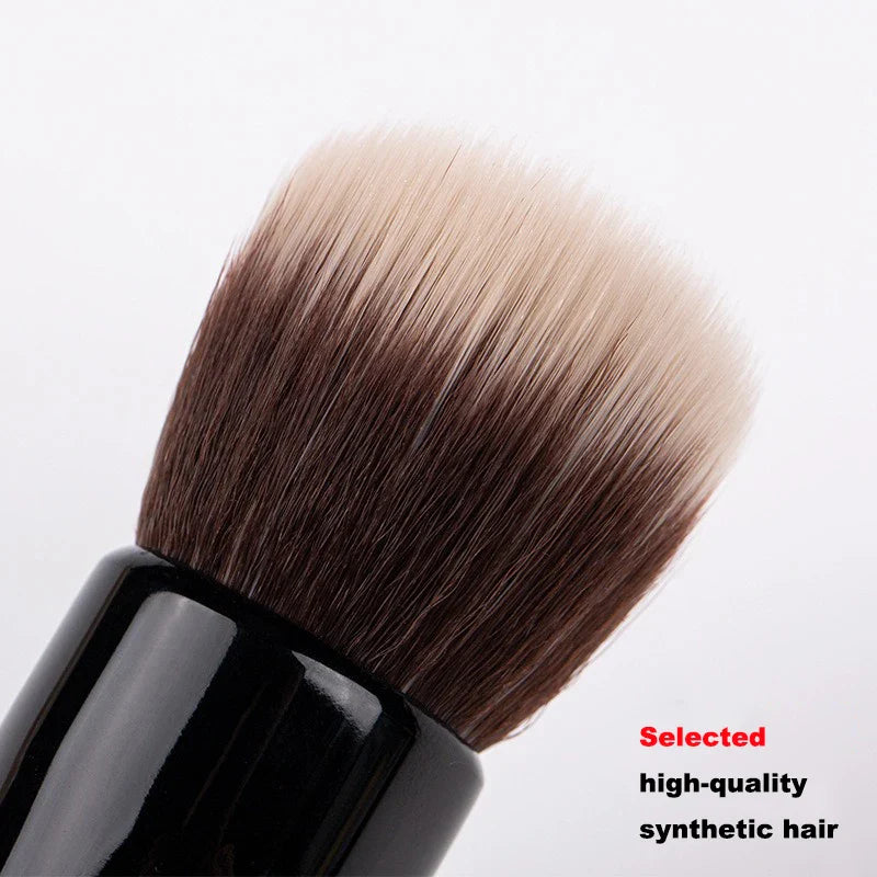 The Smooth Face Makeup Brush Duo Fiber Creamy Liquid Foundation Powder Cometic Tool with Synthetic Hair