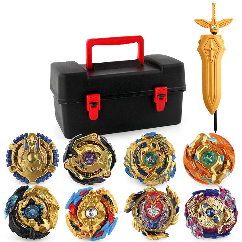 Spinning top Burst Arena Toys set gold Beylade Burst With Launcher And Storage Box Bayblade Bable Drain Fafnir Phoenix