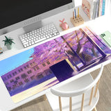 Mouse Pad Gaming Anime Street XL New HD Large Mousepad XXL keyboard pad Soft Natural Rubber Non-Slip Office Accessories Mice Pad