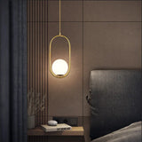 XCLuuHY Modern Pendant Light Nordic Minimalist Hanging Lamp Ceiling Decoration Glass Ball Lighting Living Bedroom Dining Room