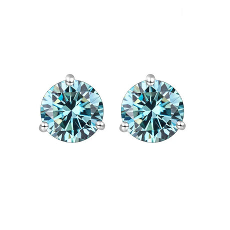 Gica Gema Premium 0.5-1ct Moissanite Diamond Stud Earrings For Women Top Quality S925 Sterling Silver Sparkling Wedding Jewelry