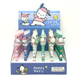 New 48pcs Gel Pen Sanrio Boxed Cartoon Cinnamoroll Pochacco Cute Student Write Press Patch Pens 0.5 Writing Smooth Children Gift