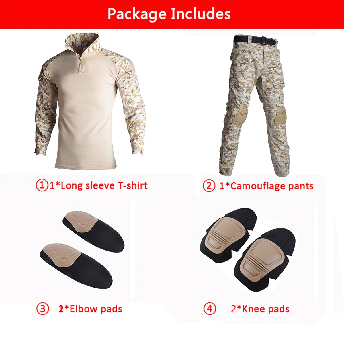 Tactical Military Uniform Airsoft Clothes Suits Training Suit Camouflage Hunting Shirts Pants Paintball Sets Military Pant Men