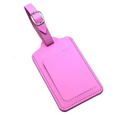 1PCS PU Leather Suitcase Luggage Tag Label Bag Pendant Handbag Portable Travel Accessories Name ID Address Tags